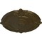 Ekena Millwork Attica Ceiling Medallion (Fits Canopies up to 3 3/4"), Hand-Painted Brass, 39 1/2"OD x 2 1/2"P CM39ATBRS - alternate 2